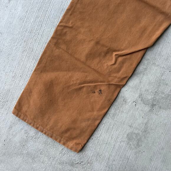 Vintage Y2K Carhartt brown DIRTY double knee work wear carpenter pants - Picture 10 of 12